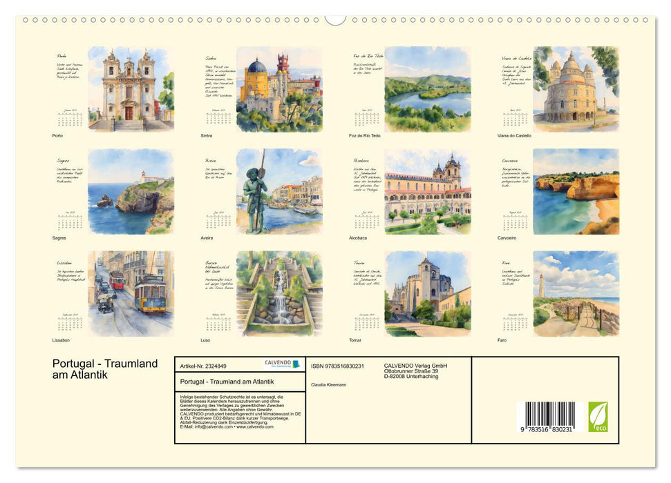 Portugal - Traumland am Atlantik (CALVENDO Premium Wandkalender 2027)