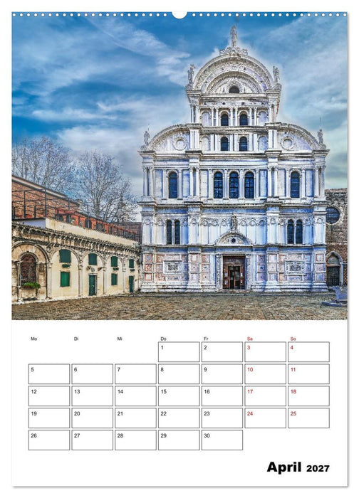 Venedig Kulisse der Serenissima - Terminplaner (CALVENDO Wandkalender 2027)
