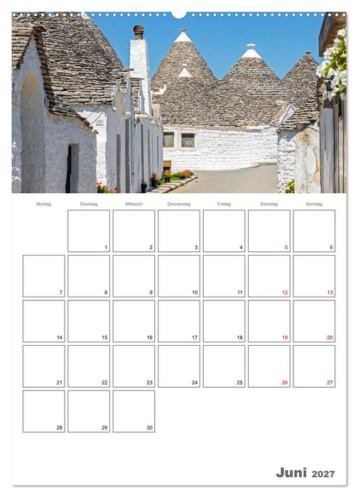Italiens Schönheit - Terminplaner (CALVENDO Premium Wandkalender 2027)