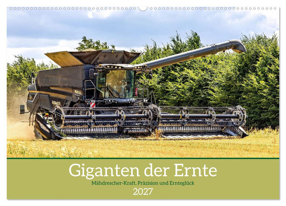 Giganten der Ernte (CALVENDO Wandkalender 2027)