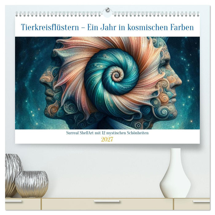 Tierkreisflüstern – Ein Jahr in kosmischen Farben (CALVENDO Premium Wandkalender 2027)