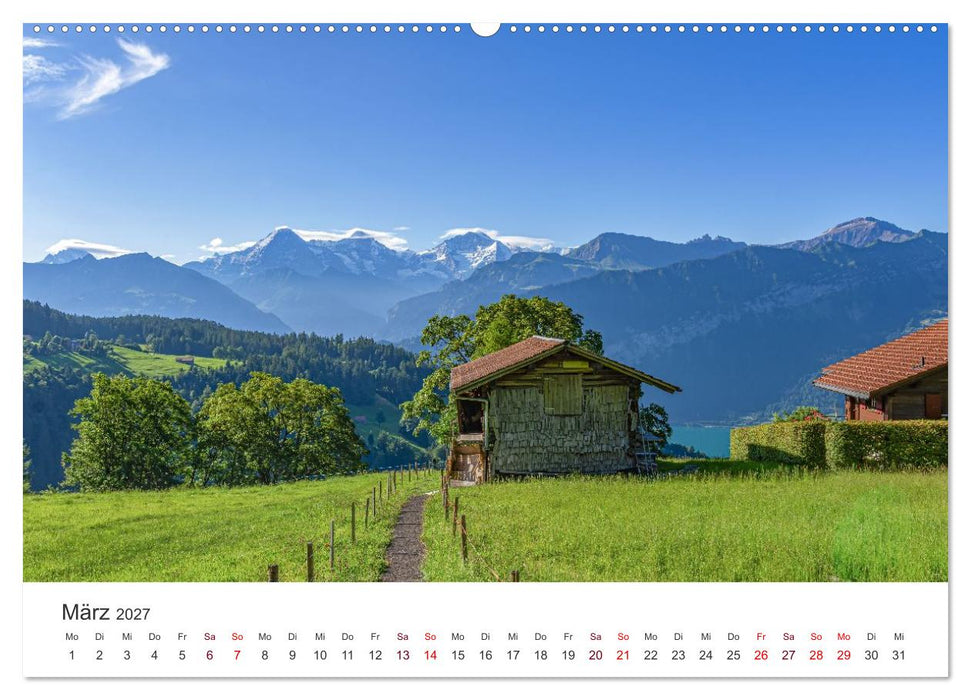 Berner Oberland - Bergwelten (CALVENDO Wandkalender 2027)
