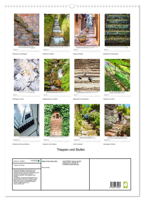 Treppen und Stufen (CALVENDO Wandkalender 2027)