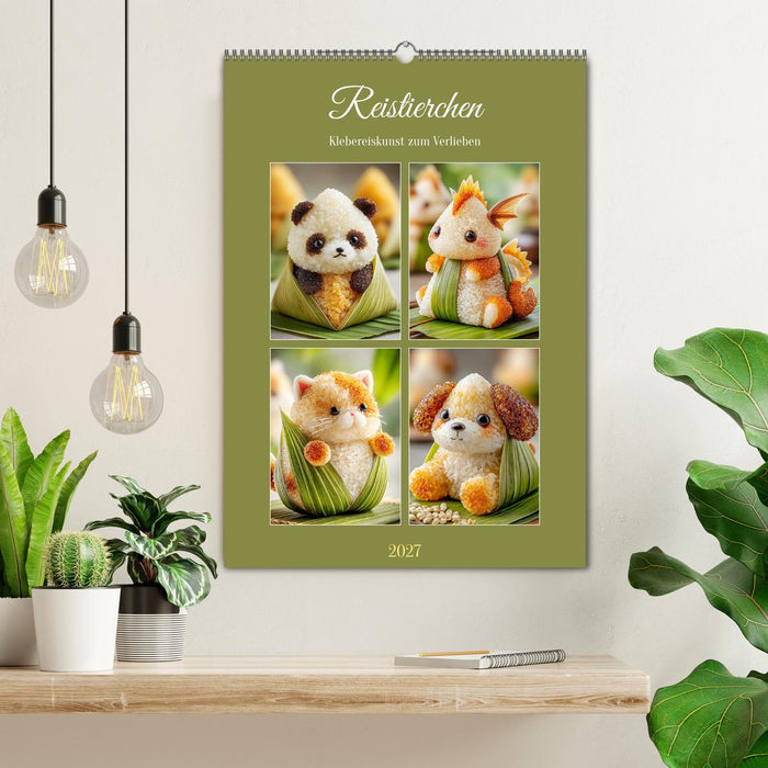Reistierchen. Klebereiskunst zum Verlieben (CALVENDO Wandkalender 2027)