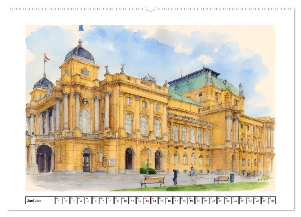Vielfältiges Urlaubsland Kroatien (CALVENDO Premium Wandkalender 2027)