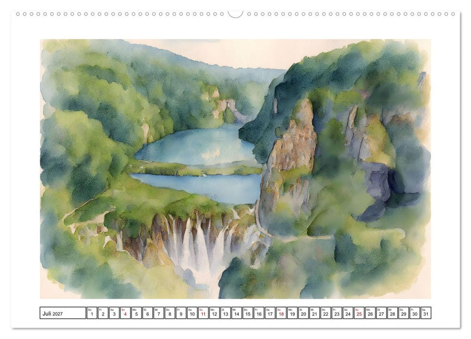 Vielfältiges Urlaubsland Kroatien (CALVENDO Premium Wandkalender 2027)
