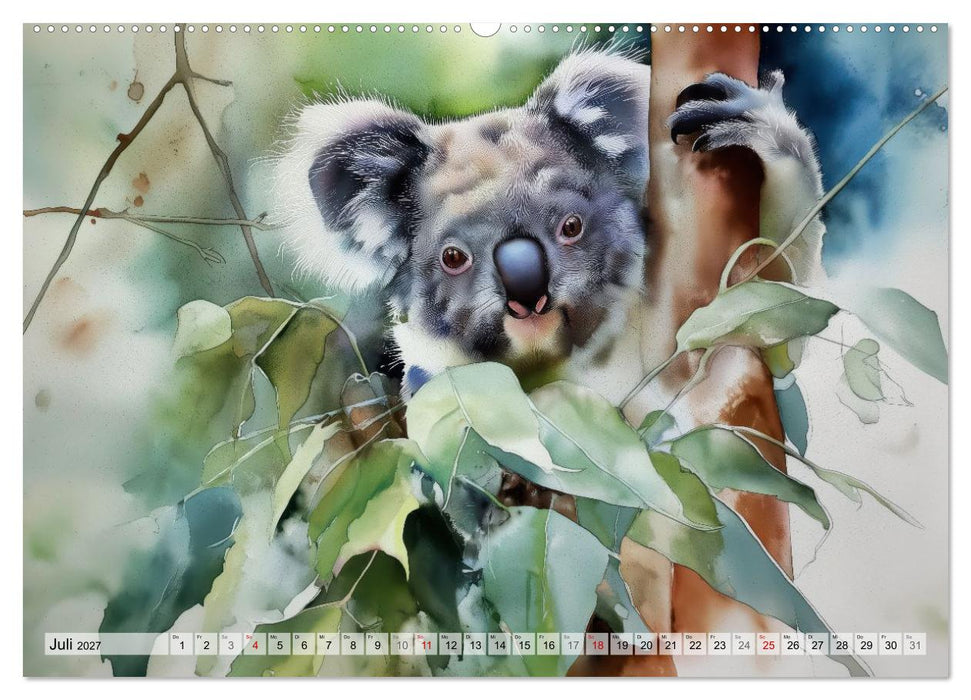 Koalas, liebenswerte kleine Schlafmützen (CALVENDO Premium Wandkalender 2027)