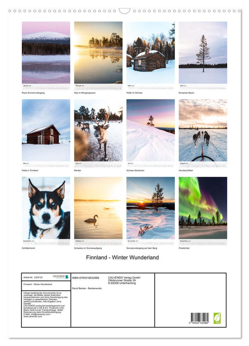 Finnland - Winter Wunderland (CALVENDO Wandkalender 2027)