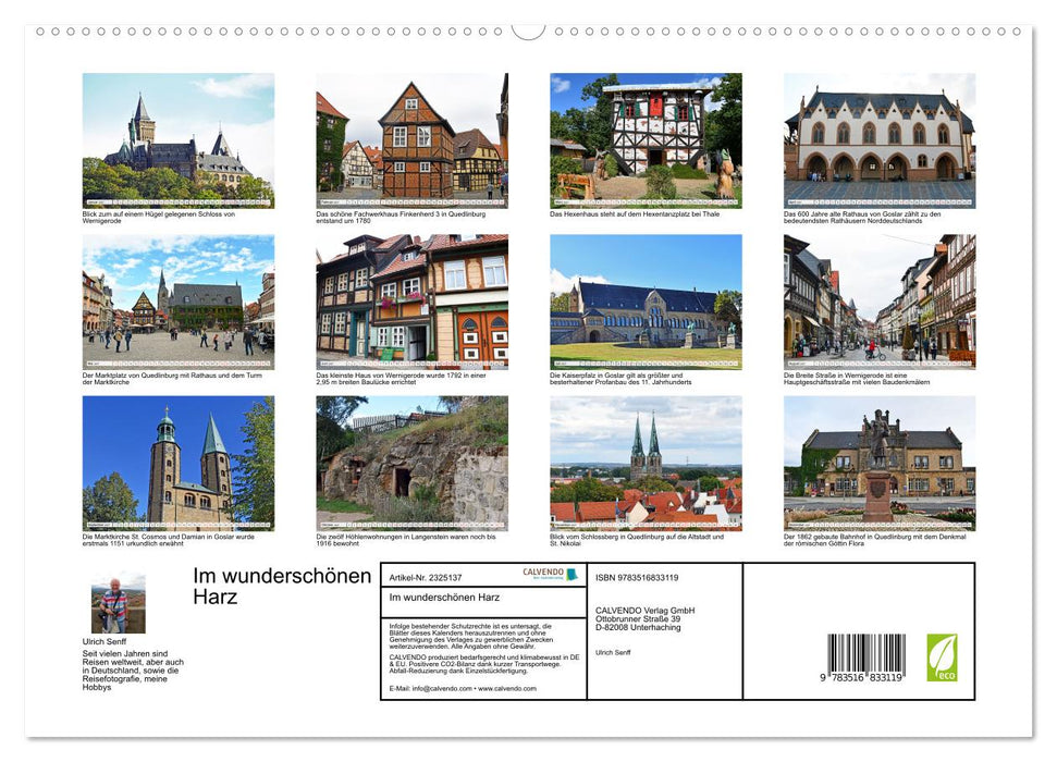 Im wunderschönen Harz (CALVENDO Premium Wandkalender 2027)