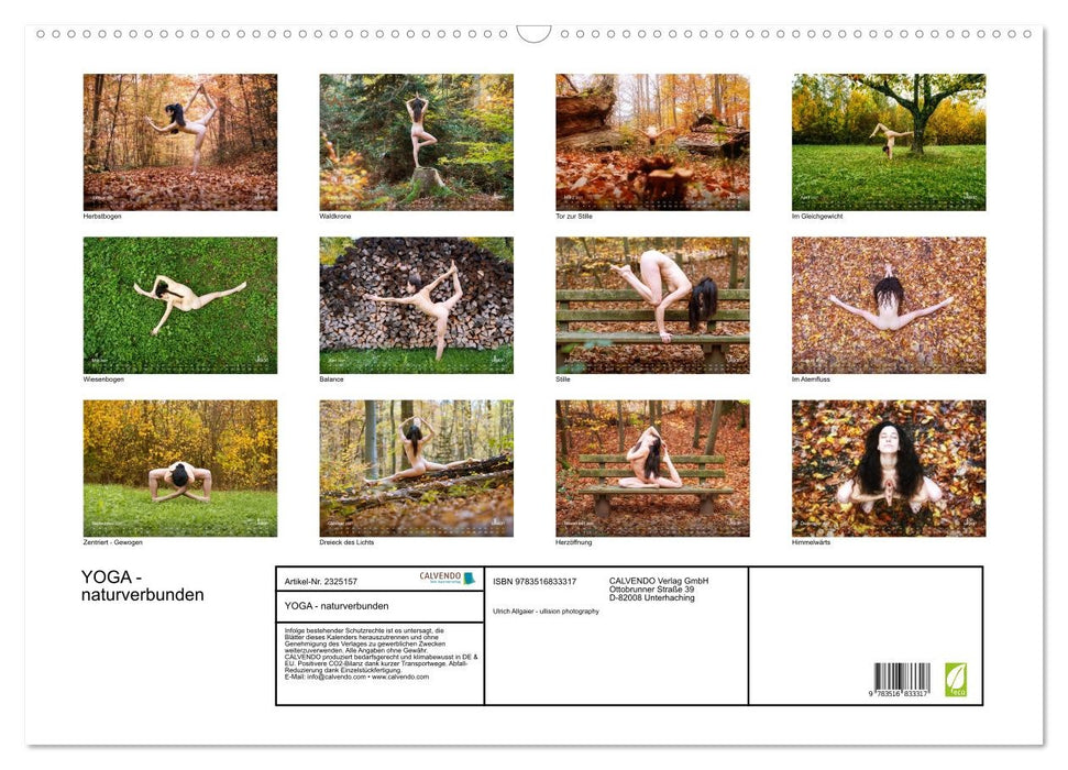 YOGA - naturverbunden (CALVENDO Wandkalender 2027)