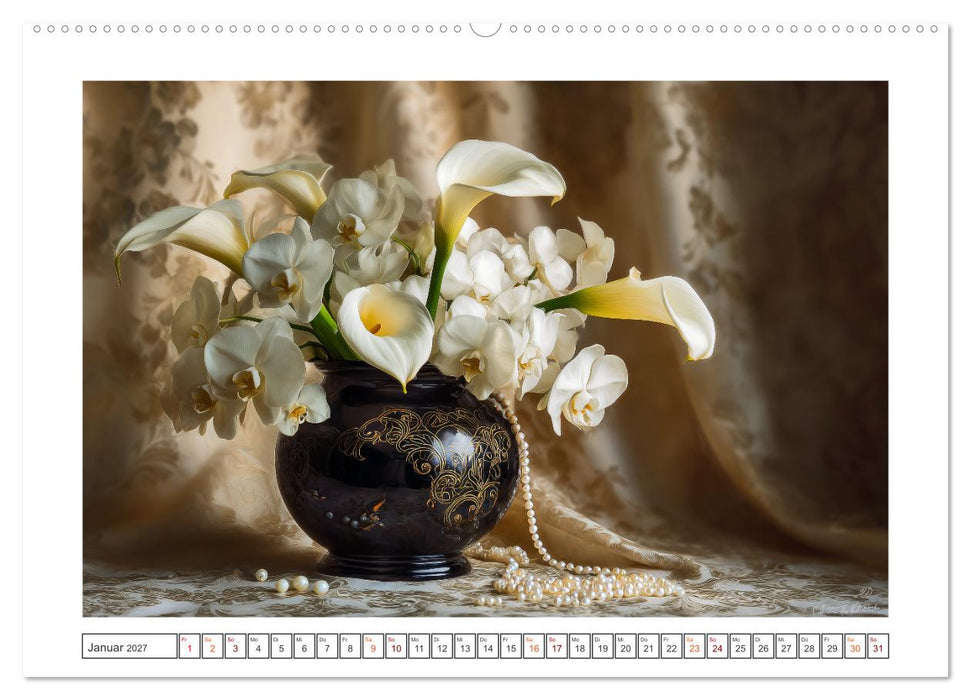 Blüten der Zeit (CALVENDO Wandkalender 2027)