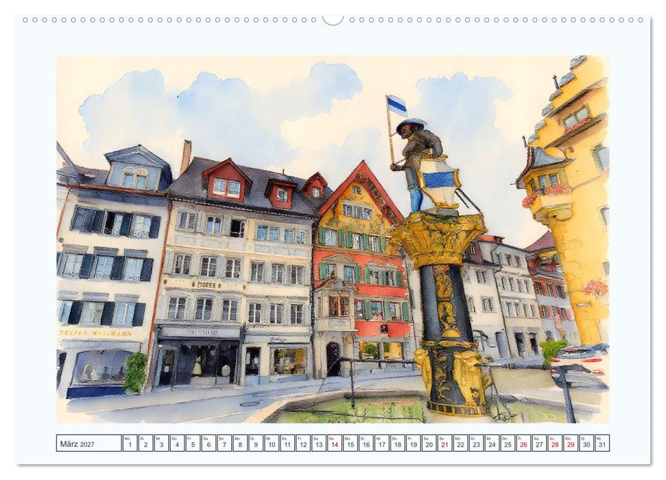 Traumreise durch die Schweiz (CALVENDO Premium Wandkalender 2027)