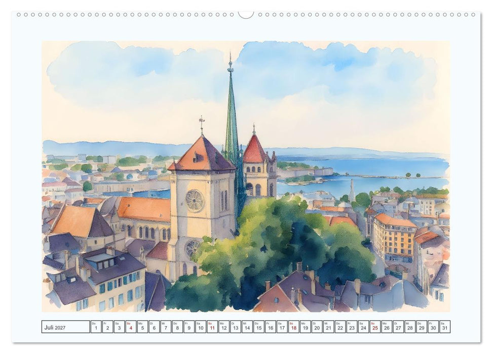 Traumreise durch die Schweiz (CALVENDO Premium Wandkalender 2027)