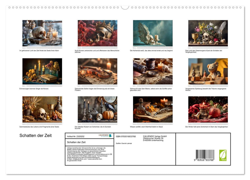 Schatten der Zeit (CALVENDO Premium Wandkalender 2027)