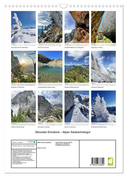Mountain Emotions – Alpen Salzkammergut (CALVENDO Wandkalender 2027)