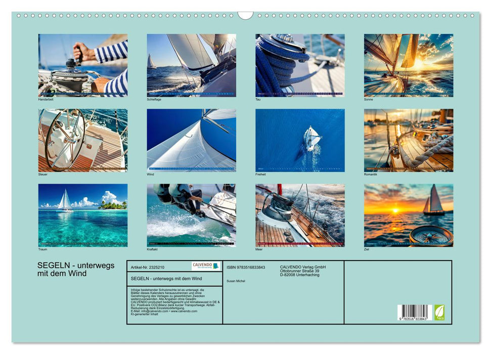 SEGELN - unterwegs mit dem Wind (CALVENDO Wandkalender 2027)
