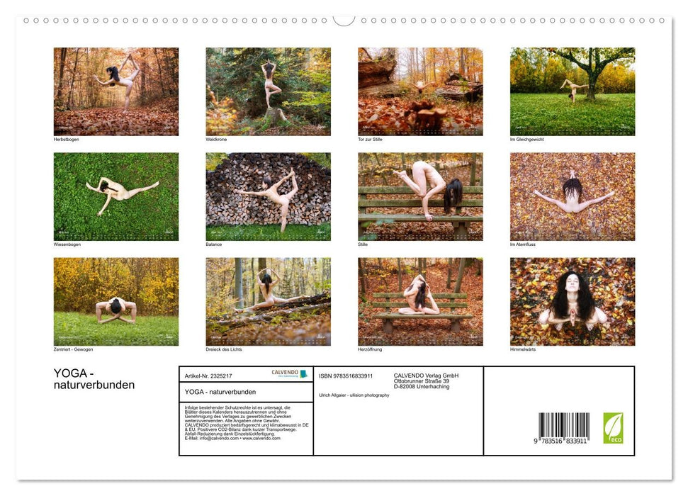 YOGA - naturverbunden (CALVENDO Premium Wandkalender 2027)