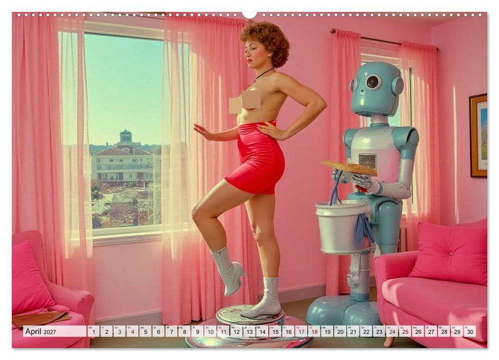 Atomic Beauties – The Retro Future Calendar (CALVENDO Wandkalender 2027)