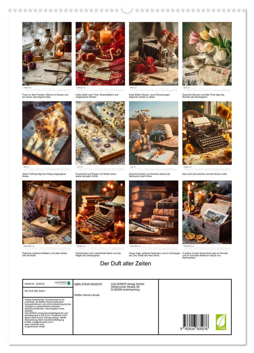 Der Duft alter Zeiten (CALVENDO Premium Wandkalender 2027)