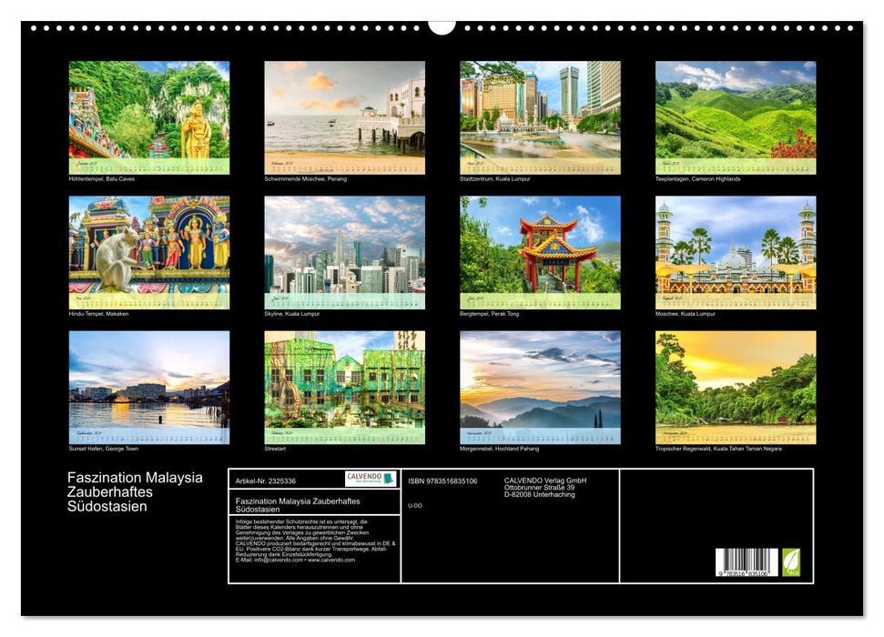 Faszination Malaysia Zauberhaftes Südostasien (CALVENDO Wandkalender 2027)