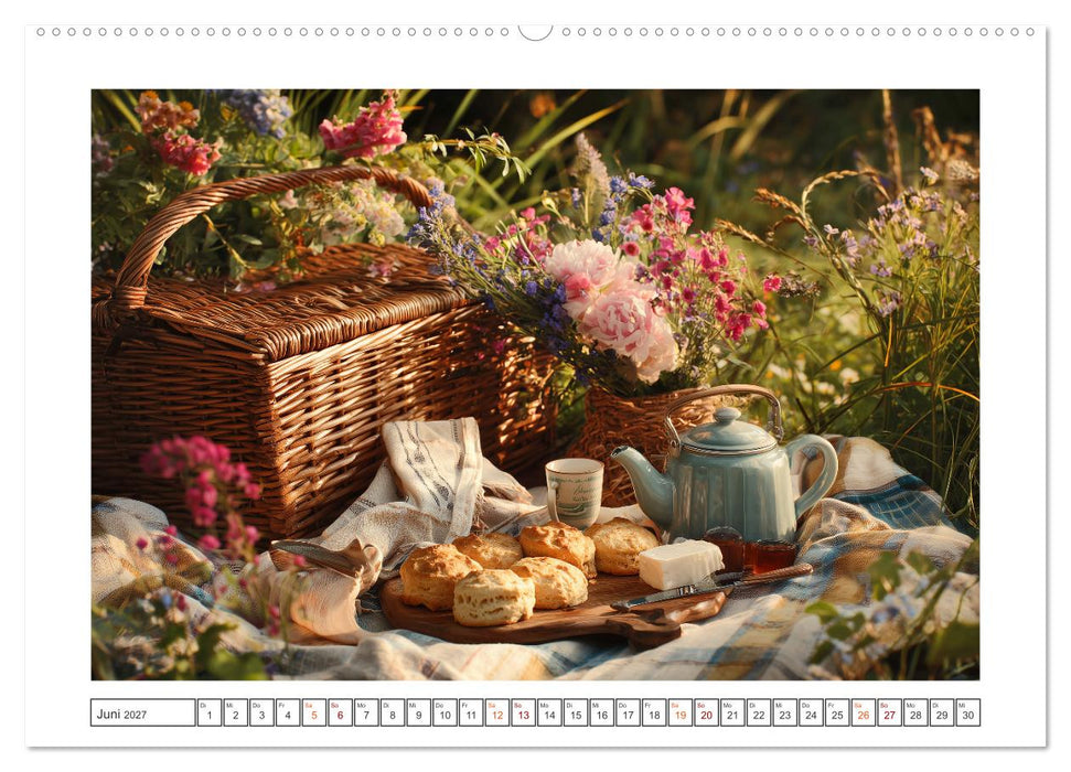 Nostalgische Teestunden (CALVENDO Premium Wandkalender 2027)