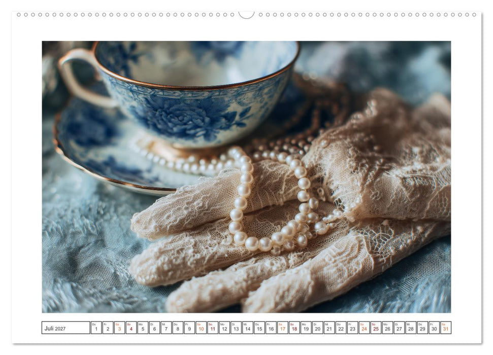Nostalgische Teestunden (CALVENDO Premium Wandkalender 2027)
