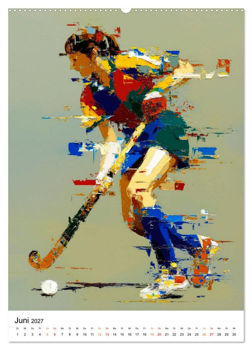 Sport in Farben (CALVENDO Premium Wandkalender 2027)