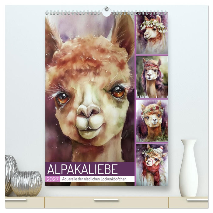 Alpakaliebe (CALVENDO Premium Wandkalender 2027)