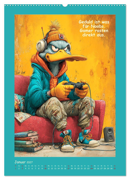 Quack Attacke. Enten außer Kontrolle (CALVENDO Premium Wandkalender 2027)