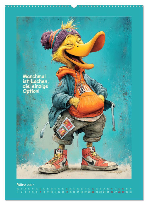 Quack Attacke. Enten außer Kontrolle (CALVENDO Premium Wandkalender 2027)
