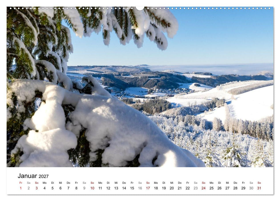 Sauerland - Land der tausend Berge (CALVENDO Premium Wandkalender 2027)