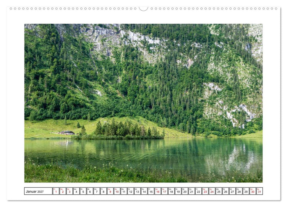Morgen am Königssee - Spiegelungen und Stille (CALVENDO Wandkalender 2027)