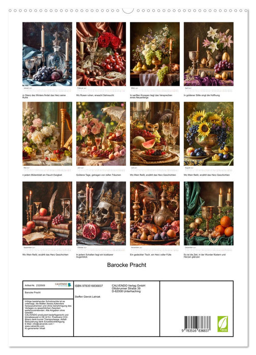 Barocke Pracht (CALVENDO Premium Wandkalender 2027)