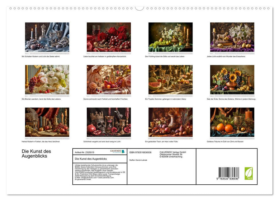 Die Kunst des Augenblicks (CALVENDO Premium Wandkalender 2027)
