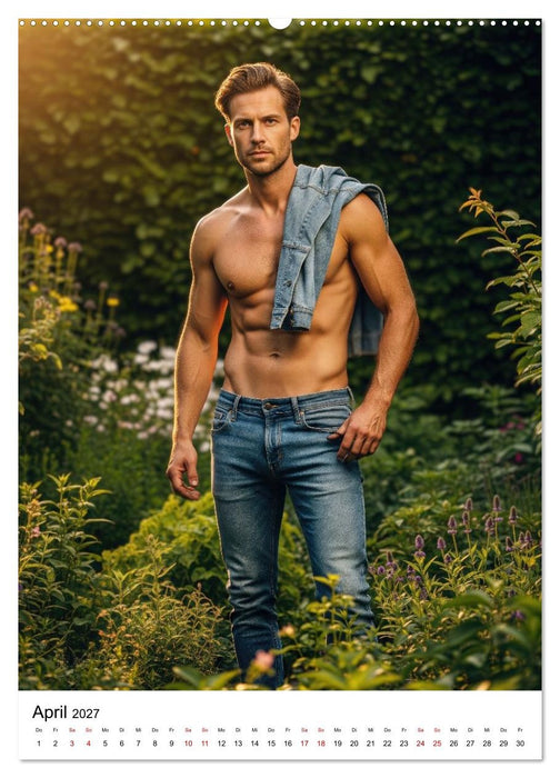 Viel Vergnügen - Athletische Männer Edition (CALVENDO Premium Wandkalender 2027)