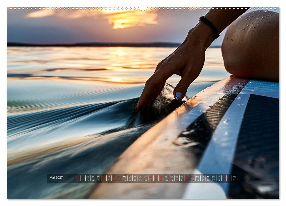 Im Fluss der Zeit – SUP-Momente zum Durchatmen (CALVENDO Premium Wandkalender 2027)