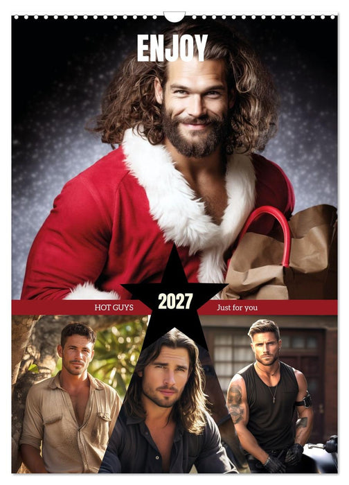 Enjoy HOT GUYS (CALVENDO Monthly Calendar 2027)