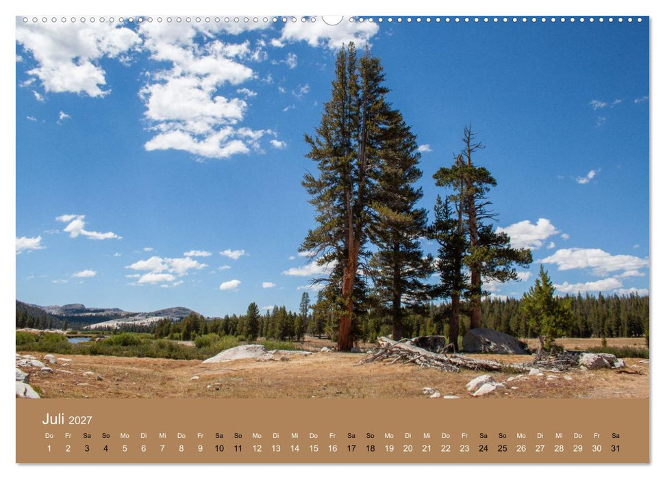 Yosemite, Entlang der Tioga Road (CALVENDO Premium Wandkalender 2027)
