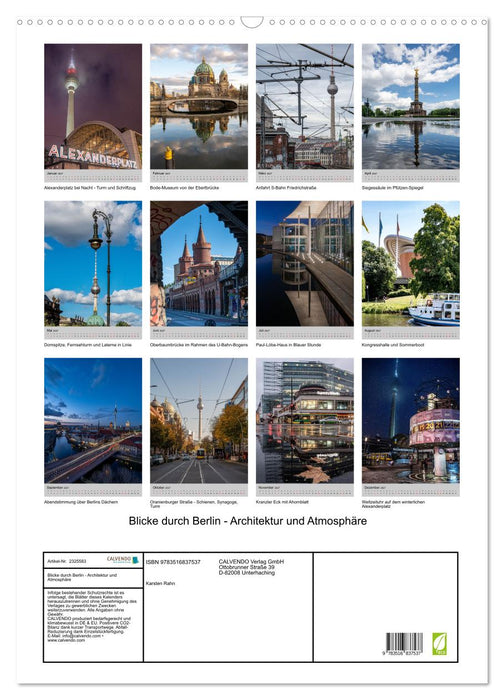 Blicke durch Berlin - Architektur und Atmosphäre (CALVENDO Wandkalender 2027)