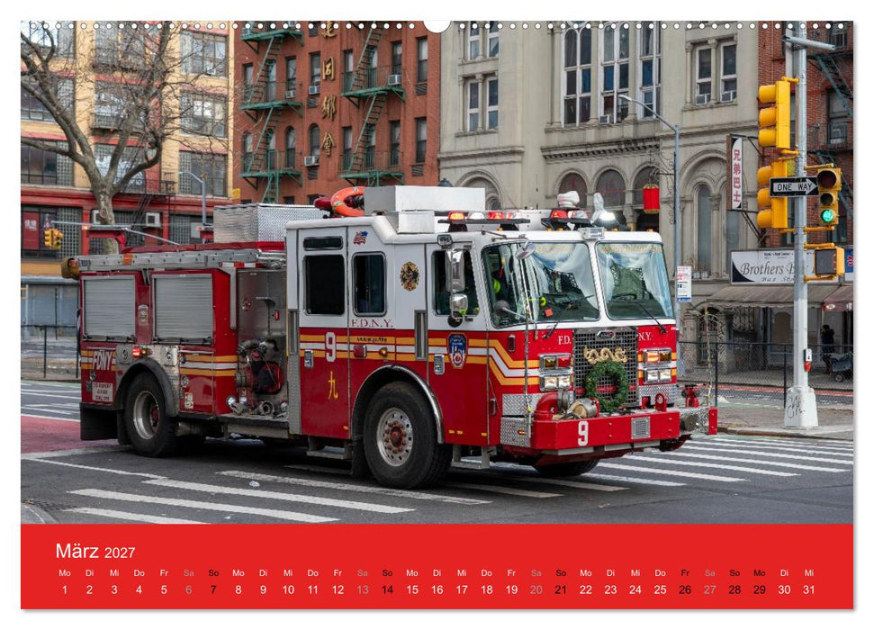 Feuerwehr New York - Heart of the City (CALVENDO Premium Wandkalender 2027)