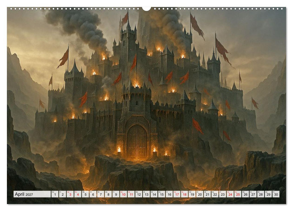 Erbe der Orks. Feuer und Schatten (CALVENDO Wandkalender 2027)