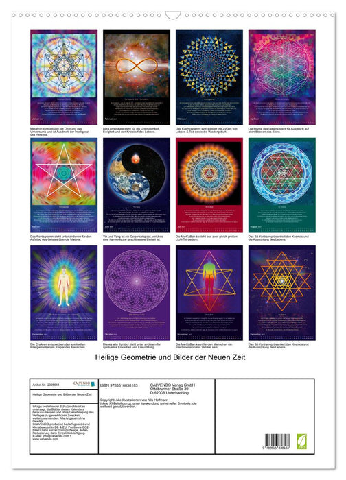 Heilige Geometrie und Bilder der Neuen Zeit (CALVENDO Wandkalender 2027)
