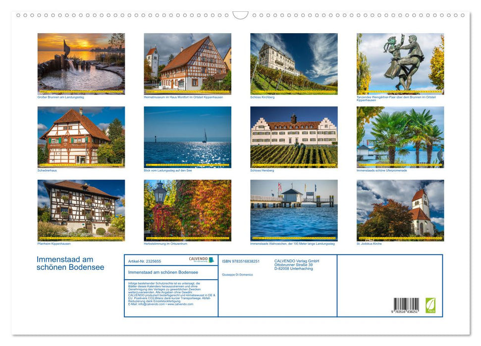 Immenstaad am schönen Bodensee (CALVENDO Wandkalender 2027)