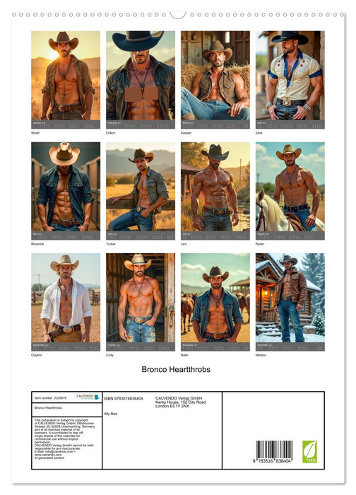 Bronco Heartthrobs (CALVENDO Premium-Calendar 2027)