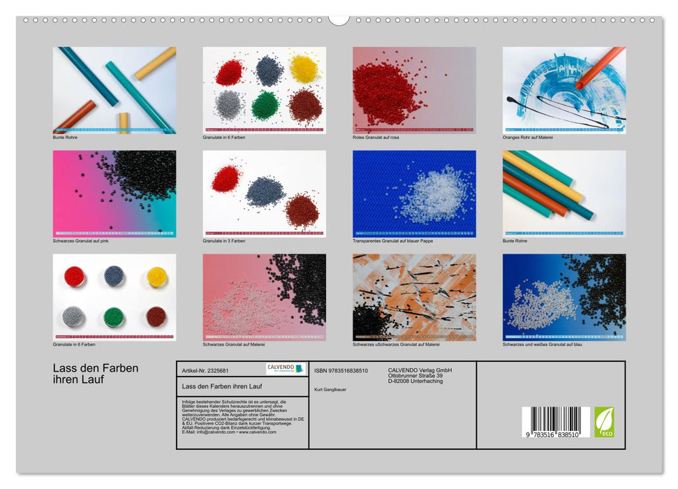 Lass den Farben ihren Lauf (CALVENDO Premium Wandkalender 2027)