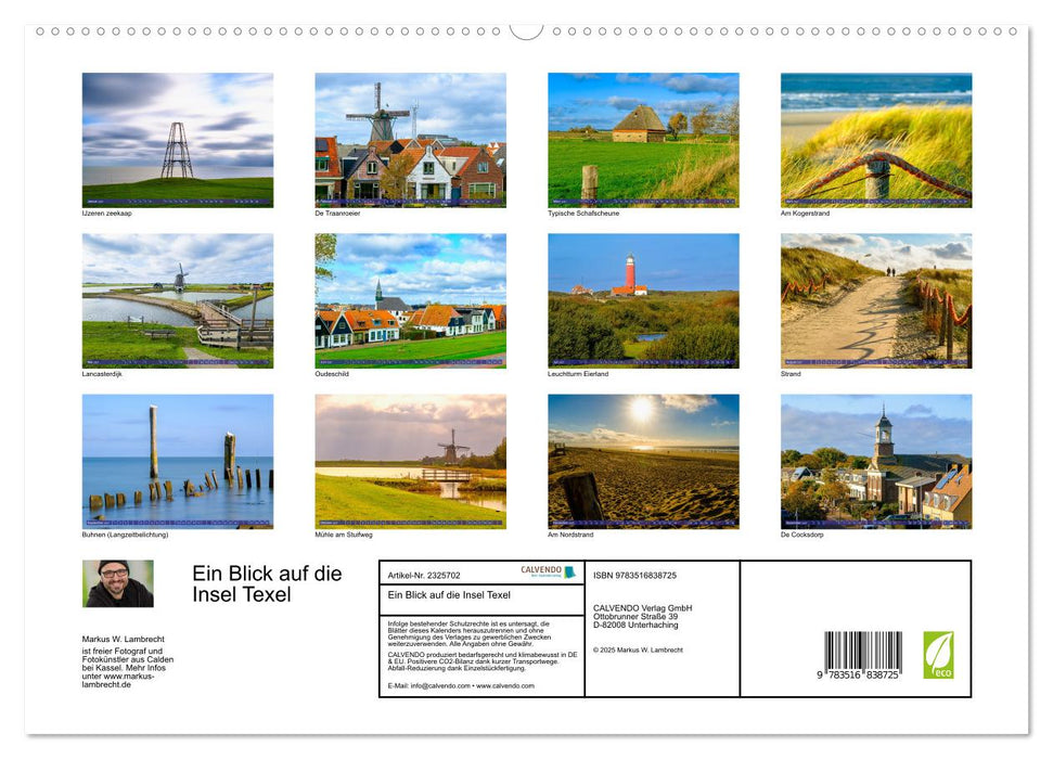 Ein Blick auf die Insel Texel (CALVENDO Premium Wandkalender 2027)