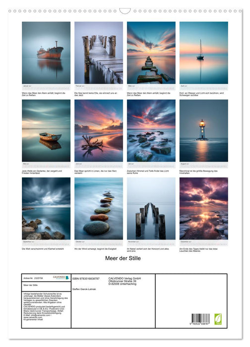 Meer der Stille (CALVENDO Wandkalender 2027)