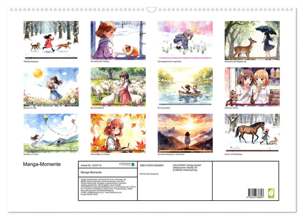 Manga-Momente (CALVENDO Wandkalender 2027)