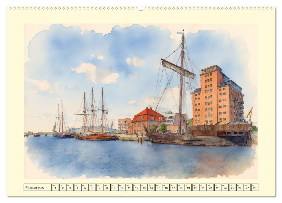 Entlang der deutschen Ostseeküste (CALVENDO Premium Wandkalender 2027)