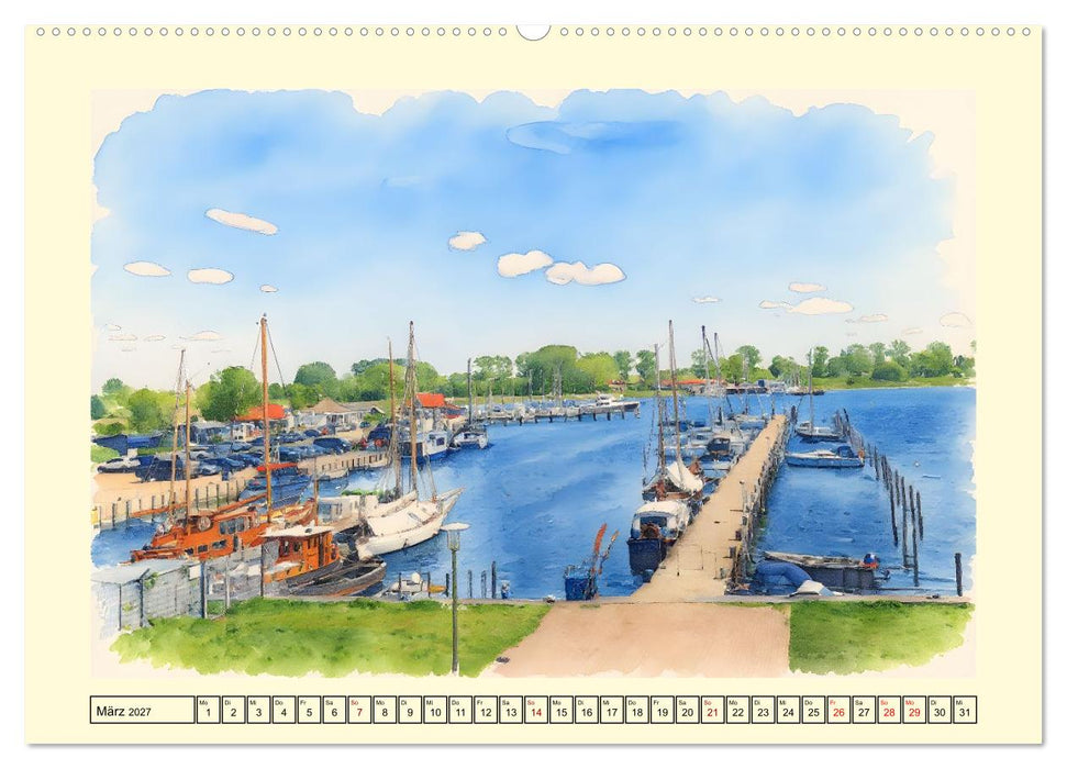 Entlang der deutschen Ostseeküste (CALVENDO Premium Wandkalender 2027)